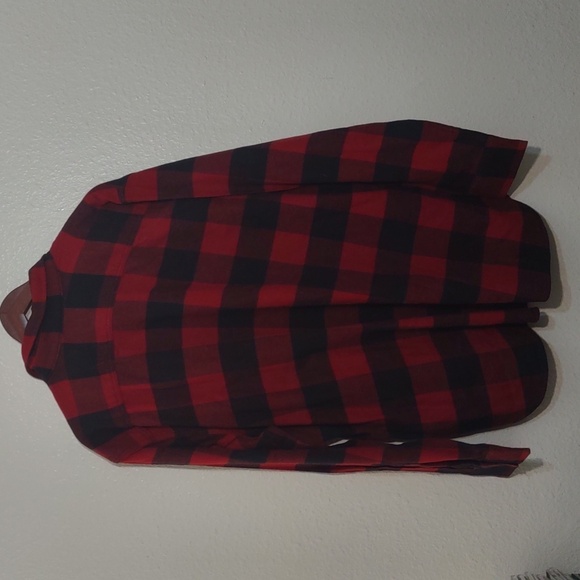 NWT HAS DEFECT LEVI'S RED AND BLACK BARSTOW WESTERN FLANNEL SHIRT XXL - Picture 11 of 16